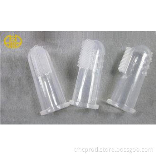 Non - stick Clear Silicone Baby Products Soft Finger Toothb